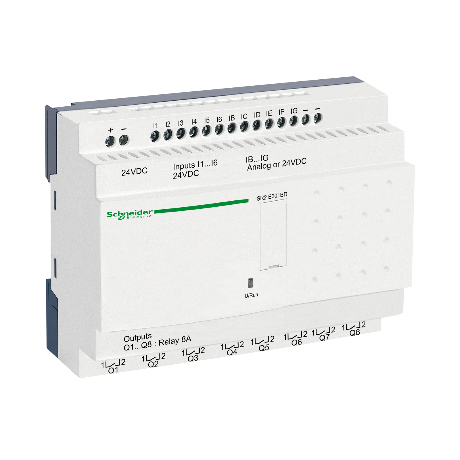 Smart relay comp. Zelio Logic - 20 I/O - 24 V CC - Orologio - S/display