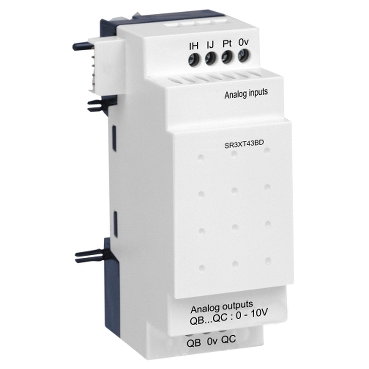 Modulo espansione I/O analogico - 4 I/O - 24 V CC - Per Zelio Logic – Immagine 2 di 3