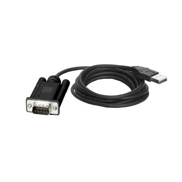 Cavo adattatore Zelio Logic USB, lunghezza 1.8 m, connettore maschio – Immagine 2 di 3