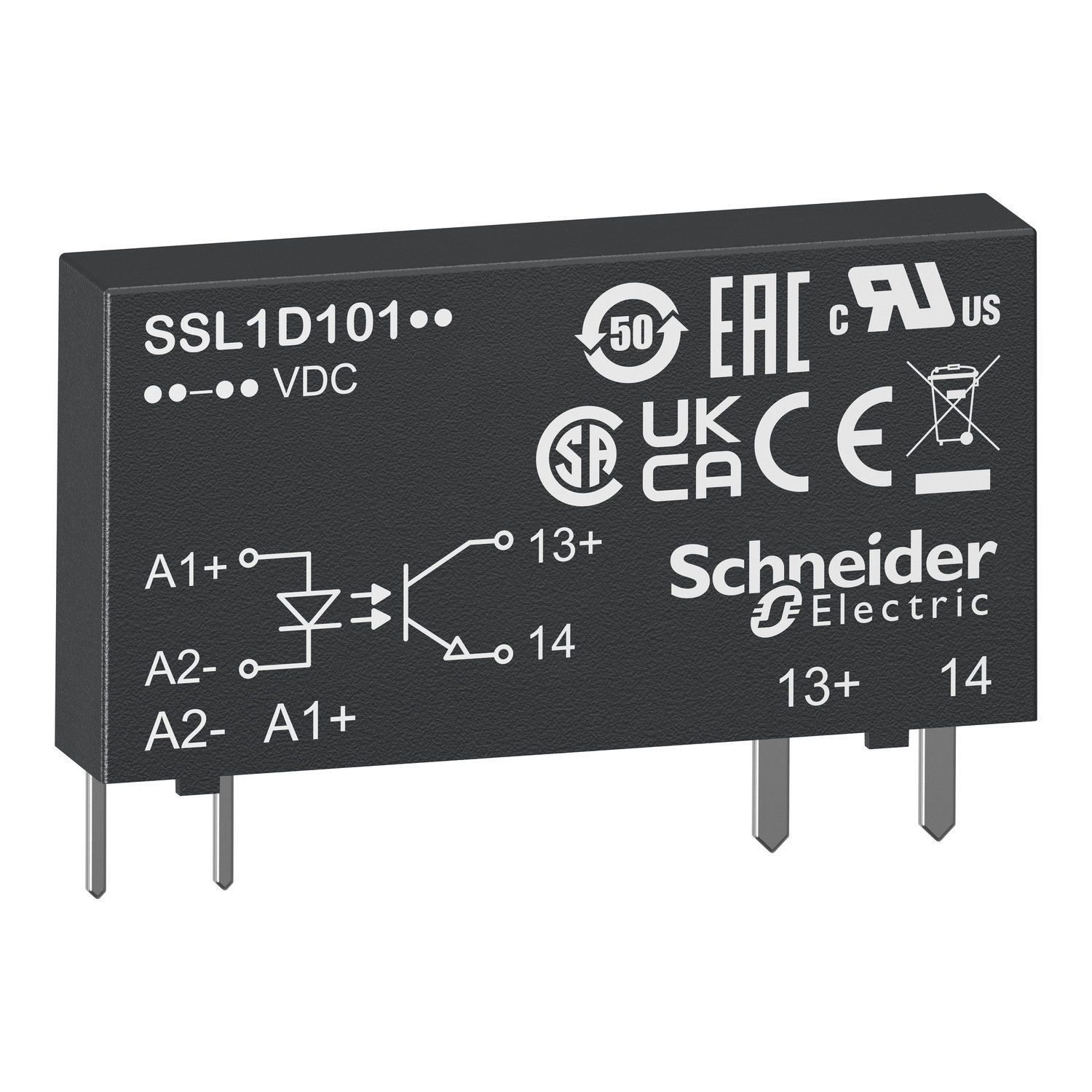 Relè statico, a innesto, ingresso 15-30 VDC, USCITA 1-24 VDC, 3,5 A – Immagine 3 di 4