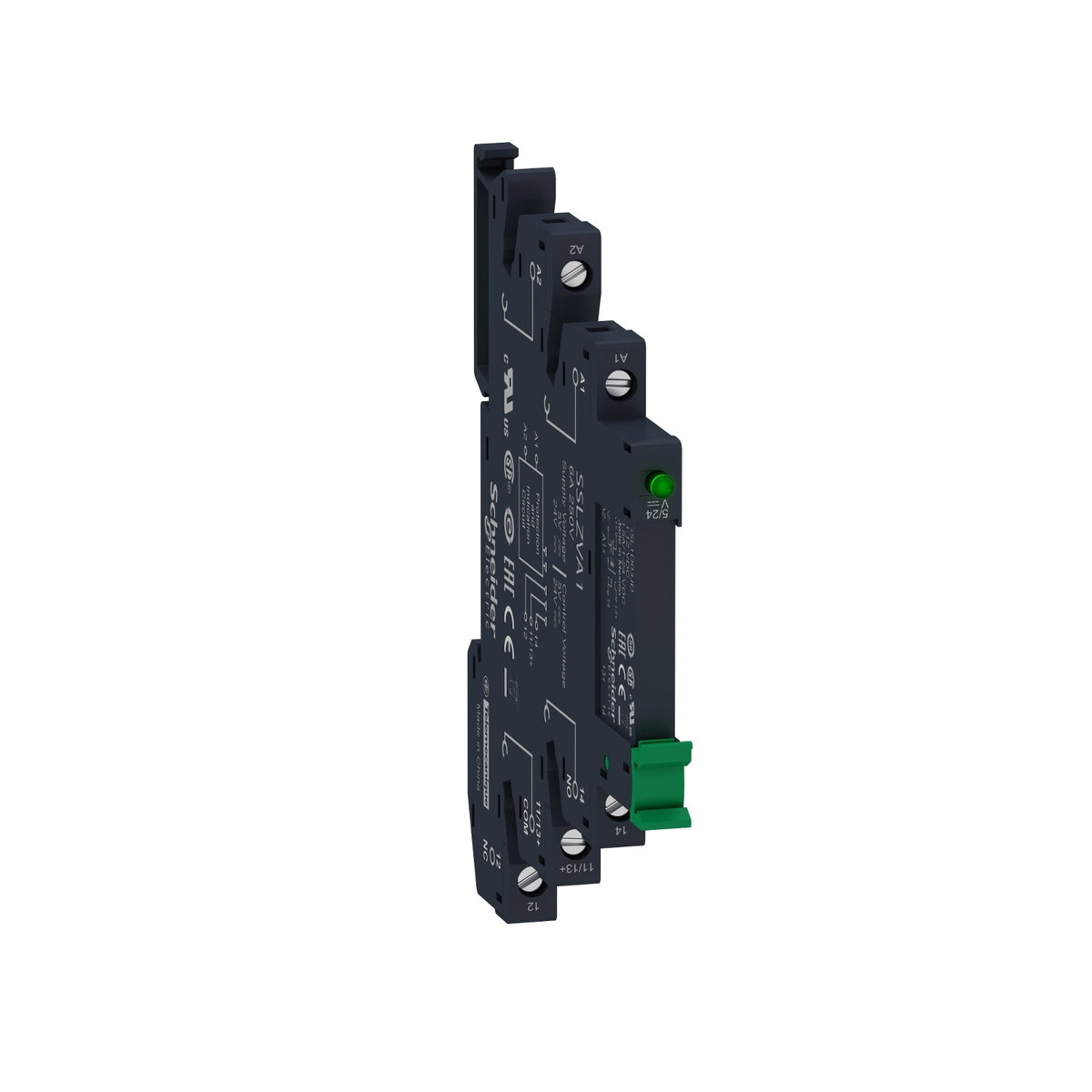 Relè statico slim pre-montato con base a vite,4-12VDC-1NO uscita 3.5A 1-24VDC – Immagine 3 di 4