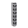 Morsettiera - 12 contatti - grigio - 1 pz