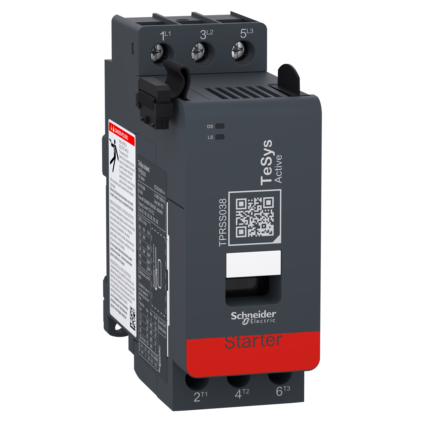 Starter SIL, TeSys island, 38 A, 18.5 kW, 20 hp