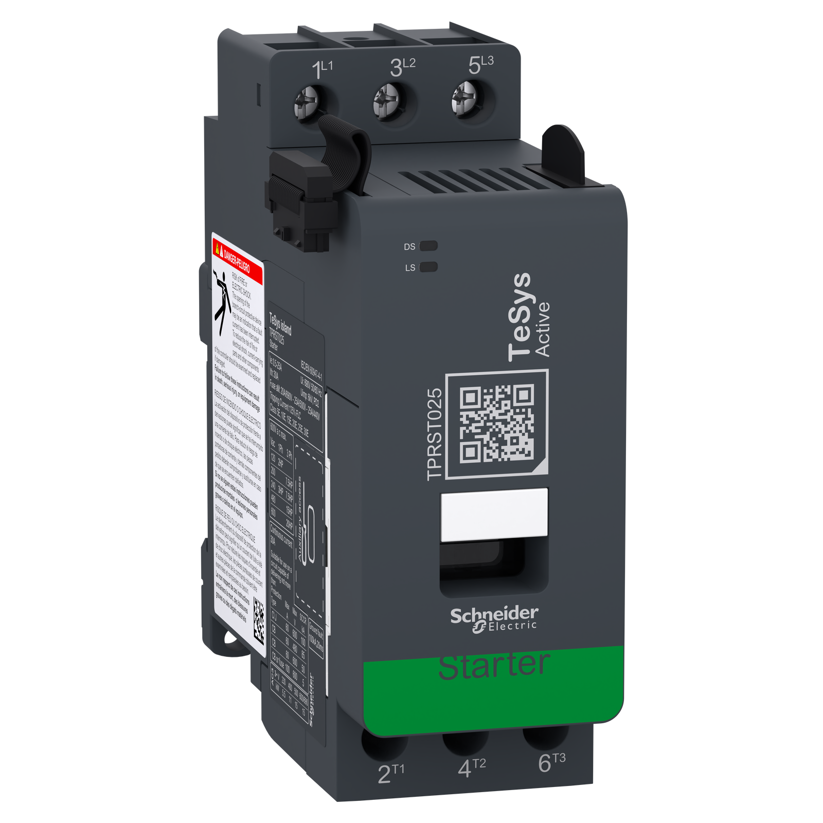 Starter, TeSys island, 25 A, 11 kW, 15 hp