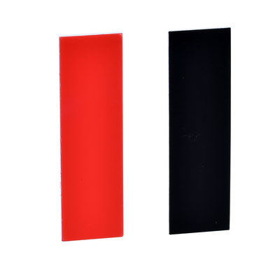 Etichetta neutra8 x 27mm - porta Etichetta 30 x 40mm -nera + rossa - [prezzo per 100 pz]