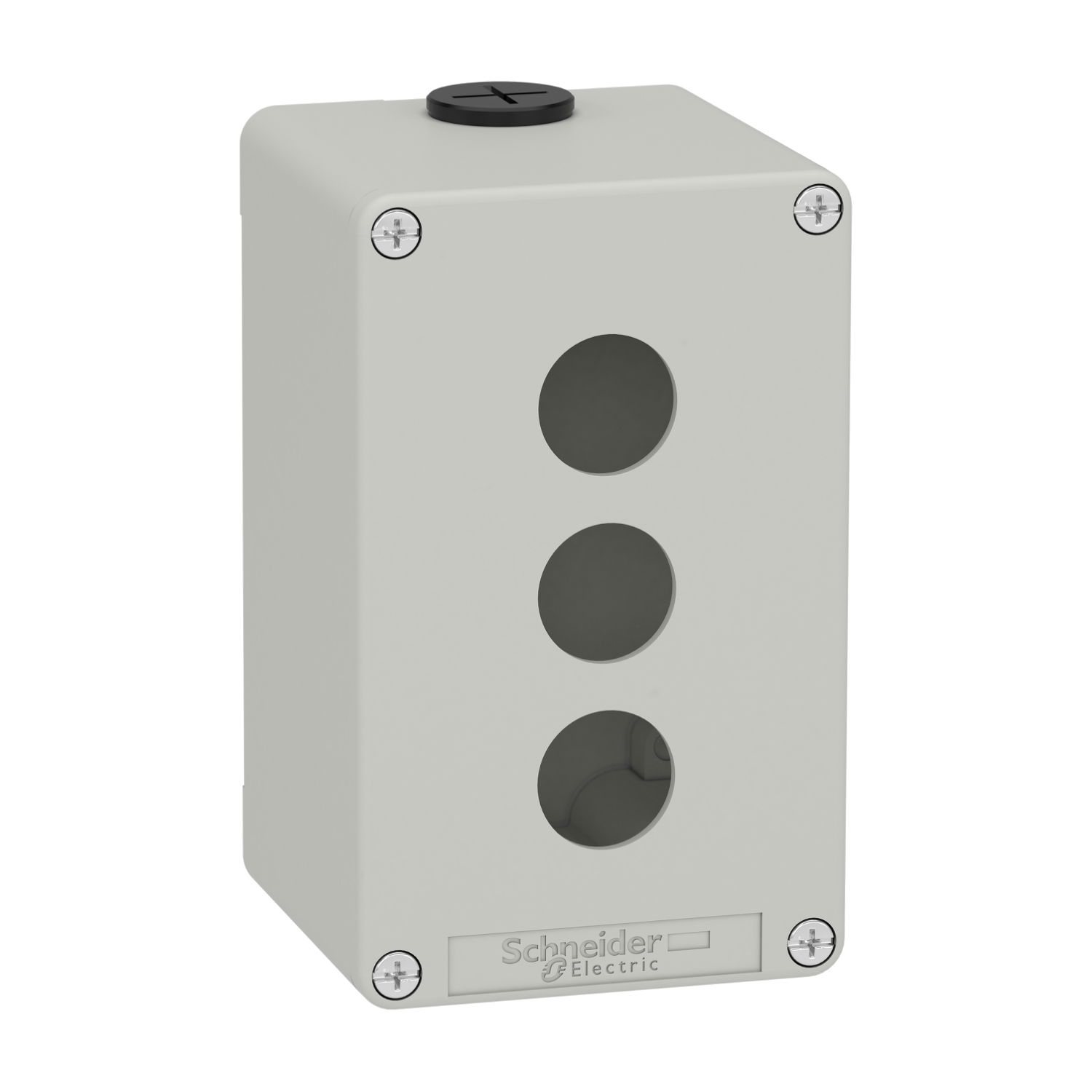 Pulsantiera in metallo grigia  M20 3 fori 22MM 80X130X77 UL CSA – Immagine 3 di 5