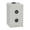Pulsantiera in metallo grigia  M20 2 fori 22MM 80X130X77 UL CSA