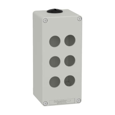 Pulsantiera in metallo grigia  M25 6 fori 22MM 80X175X77 UL CSA – Immagine 2 di 5