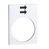 Etichetta - 30×40mm - bianco - sollevamento o destra, veloce
