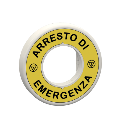 Etichetta luminosa 24V Arresto di Emergenza 2 colori bianco e rosso