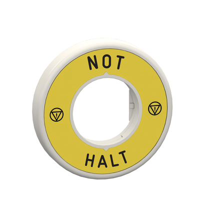 Etichetta luminosa 24V Not Halt 2 colori bianco e rosso