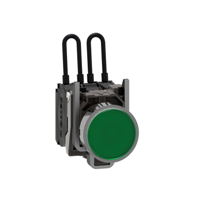 Pulsante di test lampada spia verde 24V- Ø22