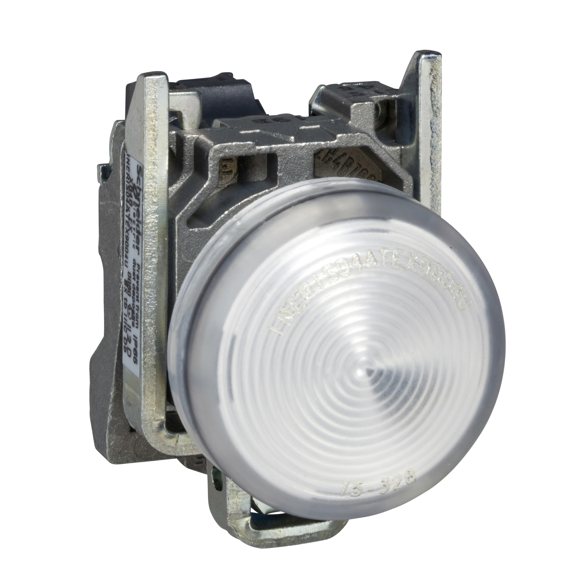 Lampada spia Ø22 - bianca - LED universale - 230Vac