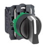 Selettore a leva, Harmony XB5, plastica, nero, 22mm, 2 posizioni, con ritorno da destra a sinistra, 1NO