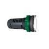 Lampada spia monoblocco bianca Ø22 con LED integrato 110-120 Vac