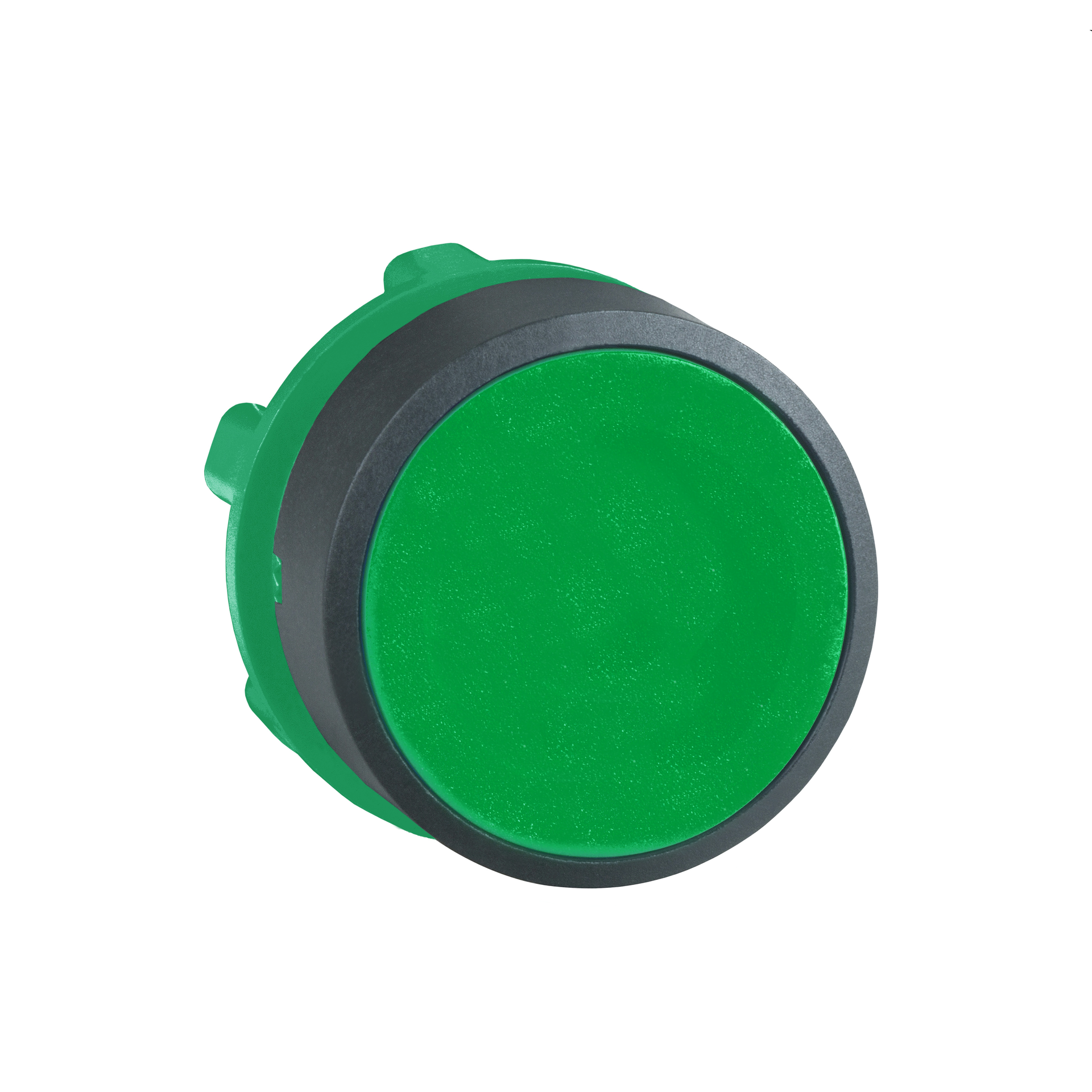 Testa pulsante Ø22 - ad impulso - verde - filoghiera - senza marcatura