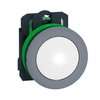 Lampada spia bianca 230Vac filopannello - Ø30 - LED universale - ghiera grigia - Ø30 - LED universale