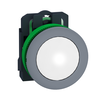 Lampada spia bianca 230Vac filopannello - Ø30 - LED universale - ghiera grigia - Ø30 - LED universale
