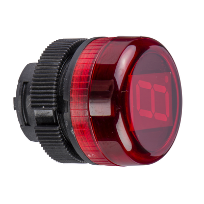 Testa per display numerico Ø22 - rossa