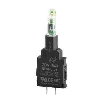 Elemento luminoso- Ø22 - LED integrato rosso - 24 V – Immagine 2 di 3