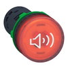 Segnalatore acustico-luminoso rosso 24Vac/dc continuo-intermittente