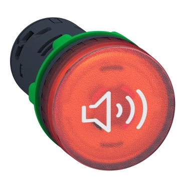Segnalatore acustico-luminoso rosso 24Vac/dc continuo-intermittente – Immagine 2 di 5