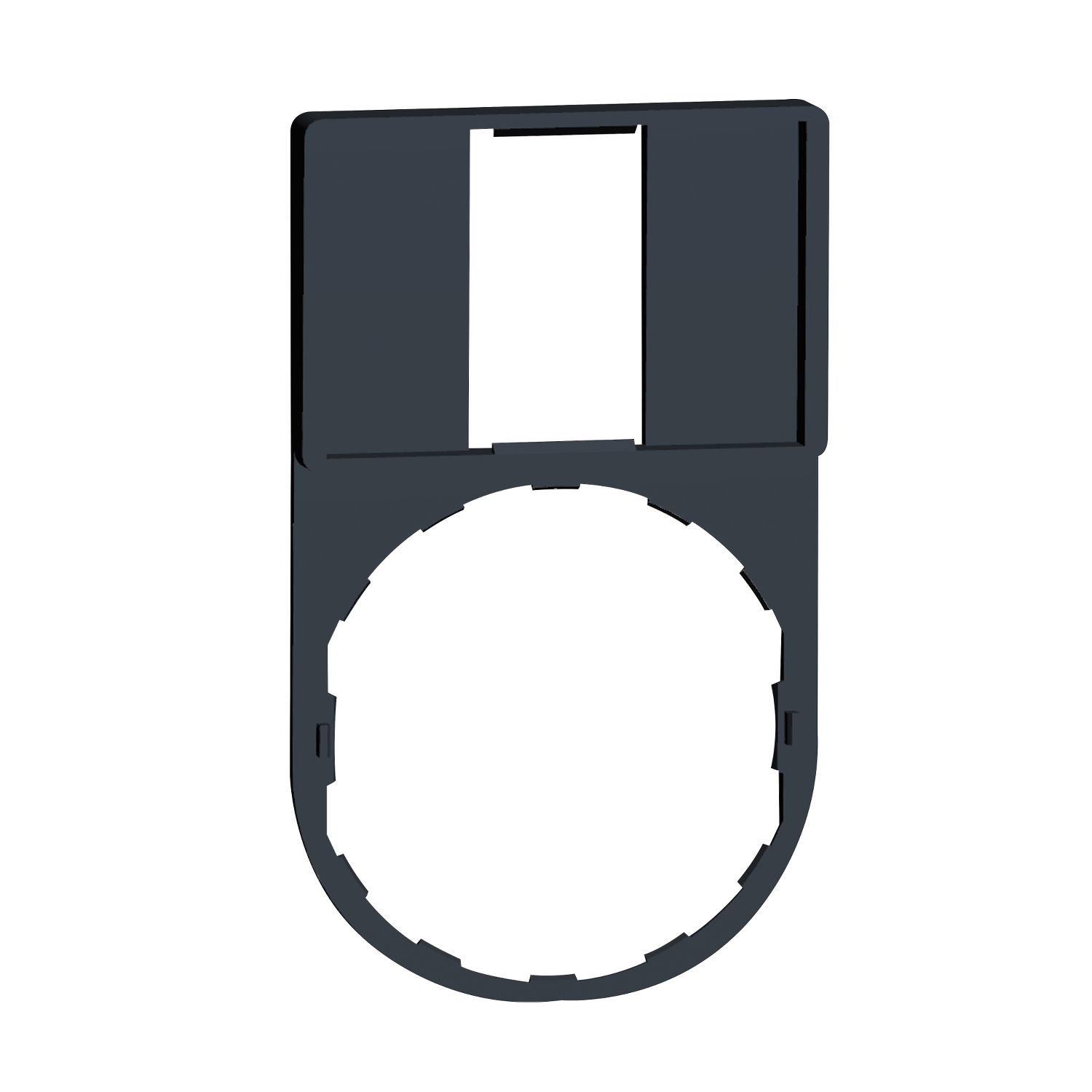 Porta etichetta 30 X 50mm senza etichetta per unità Ø22 - [prezzo per 100 pz] – Immagine 3 di 5