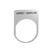 Porta etichetta+etichetta 'ARRET-MARCHE'
