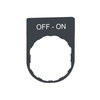 Porta etichetta+etichetta 'OFF-ON'