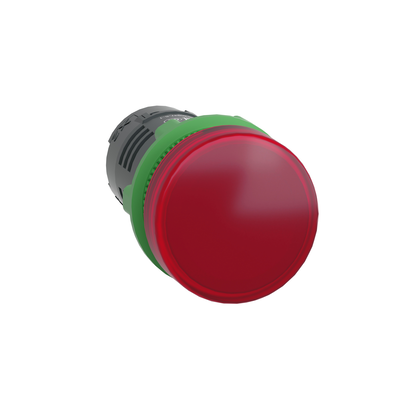 Lampada spia monoblocco rossa Ø22 con led integrato 24 V
