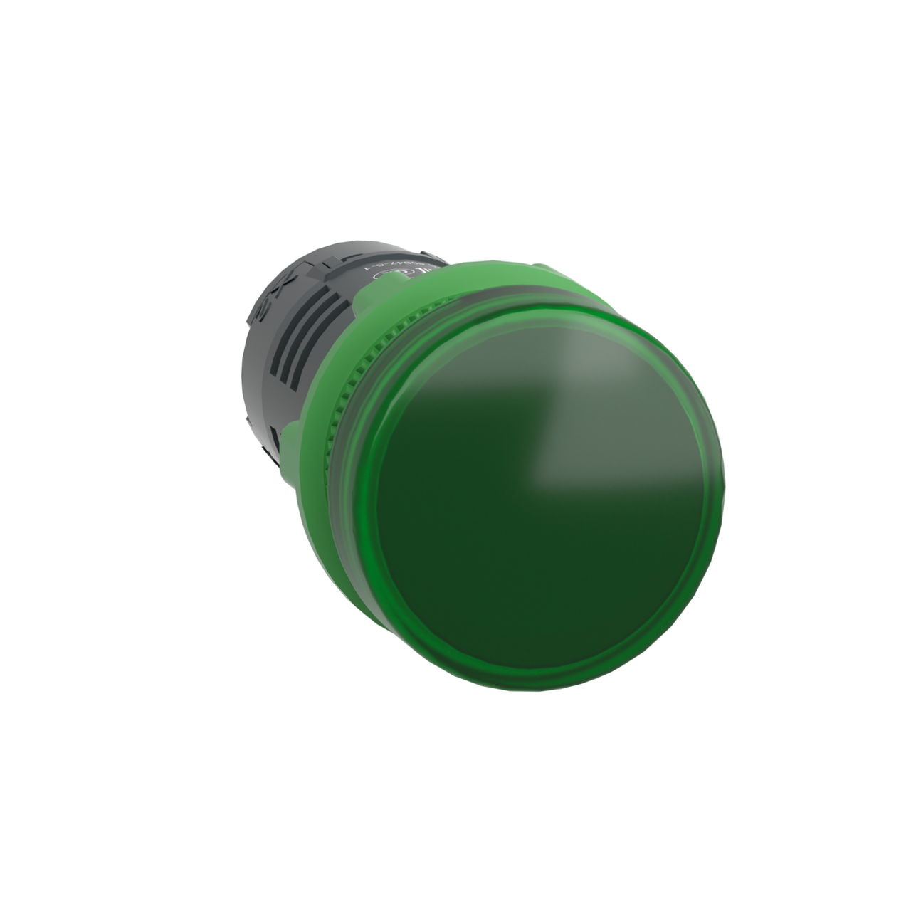 Lampada spia monoblocco verrde Ø22 con LED integrato 110-120 Vac – Immagine 3 di 4