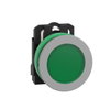 Lampada spia verde 24Vac/dc filopannello - Ø30 - LED universale - ghiera grigia - Ø30 - LED universale