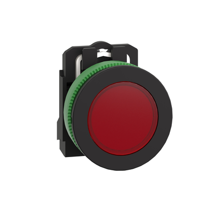 Harmony XB5, lampada spia rossa filopannello Ø30, 230Vac, in plastica, con LED universale