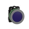 Lampada spia blu 230Vac filopannello - Ø30 - LED universale - ghiera grigia - Ø30 - LED universale