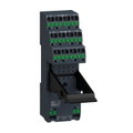 Base push-in RXZ con staffa di mantenimento, 12A/6A , per relè RXM2/RXM4