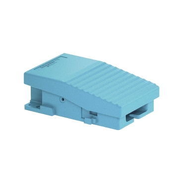 Interruttore a pedale singolo XPE-M - senza protezione metallo blu - 1NC+1NO – Immagine 2 di 4