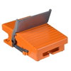 Interruttore a pedale singolo - IP66 - senza protezione - metallo arancio - 2 nc+no