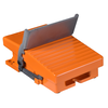 Interruttore a pedale singolo - IP66 - senza protezione - metallo arancio - 2 nc+no