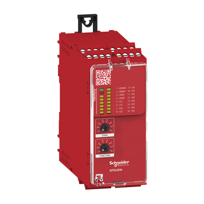 Modulo di sicurezza multifunzione  12 ingressi, Harmony XPSU, 3NO + 1NC + uscita diagnostica smart - 48-230 V, morsetti a vite