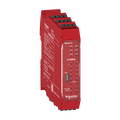 CPU di sicurezza con connettore posteriore, Modicon XPSMCM, 8 ingressi + 4 uscite digitali a singolo canale SIL3, morsetti a molla