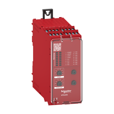 Modulo di sicurezza multifunzione  12 ingressi, Harmony XPSU, 3NO + 1NC + uscita diagnostica smart - 24 V, morsetti a vite