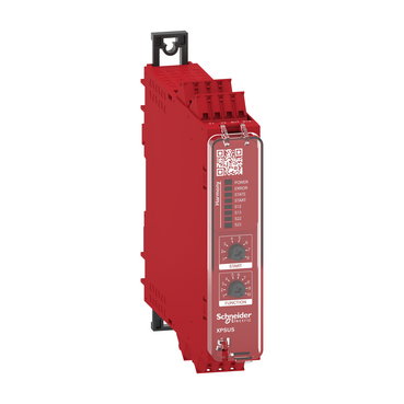 Modulo di sicurezza multifunzione  4 ingressi, c.due mani, Harmony XPSU, 2NO  + uscita diagnostica smart - 24 V, morsetti a molla – Immagine 2 di 3