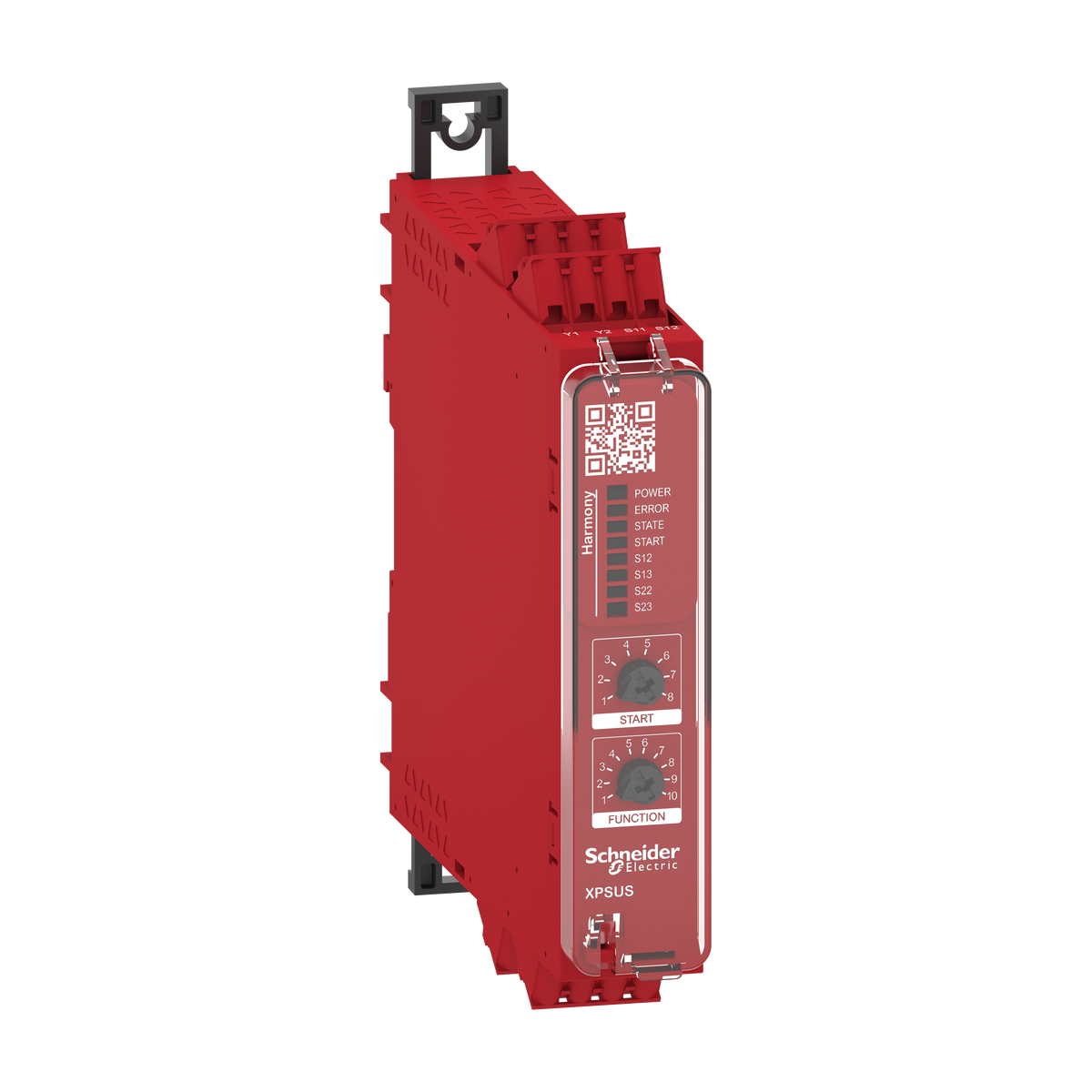Modulo di sicurezza multifunzione  4 ingressi, c.due mani, Harmony XPSU, 2NO  + uscita diagnostica smart - 24 V, morsetti a molla