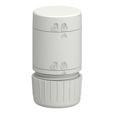 Base Module, Harmony XV4, Ø40mm Modular Tower Light, 24V AC/DC base with Tube Mount Adapter, Cover Included, White Body Color
