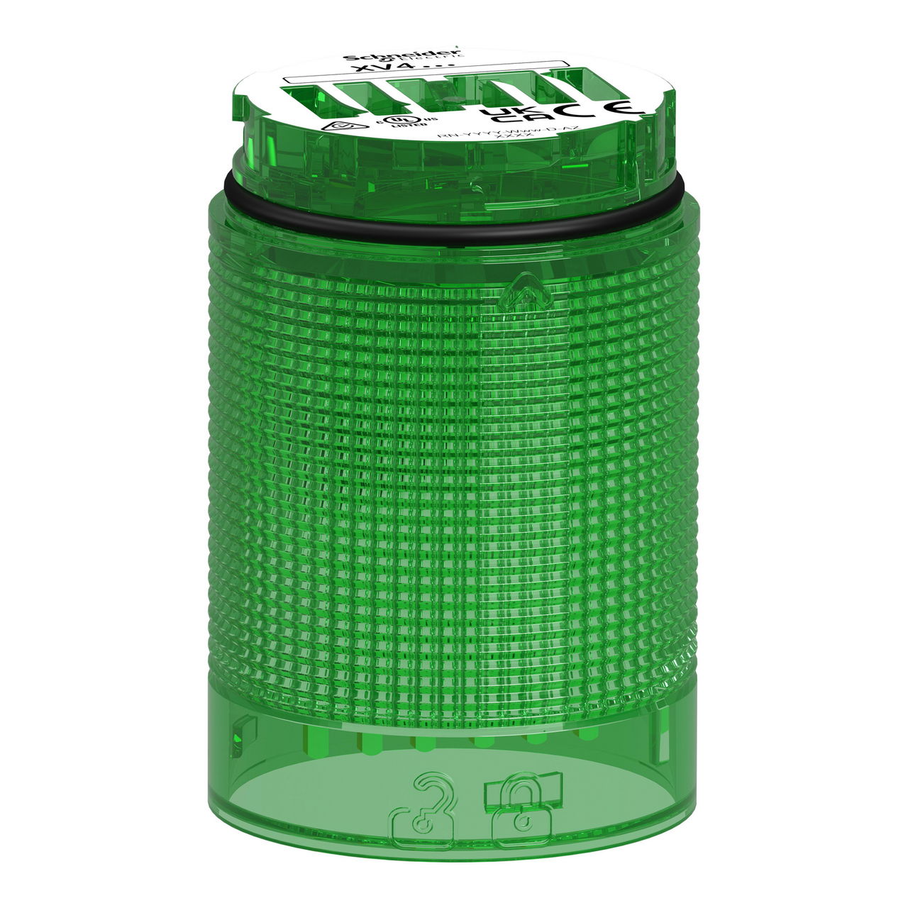 Elemento luminoso, Harmony XV4, colonna luminosa modulare Ø40mm, verde, fissa – Immagine 3 di 3