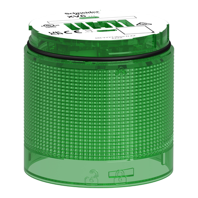 Elemento luminoso, Harmony XV6, colonna luminosa modulare Ø60mm, verde, fissa