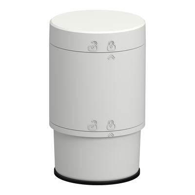 Elemento base, Harmony XV6, colonna luminosa modulare Ø60mm, base USB 5V con adattatore diretto/tubo, con coperchio, corpo colore bianco
