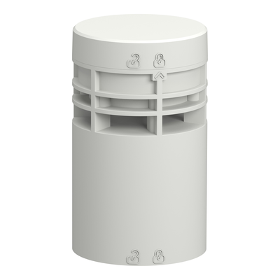 Elemento sonoro, Harmony XV6, colonna luminosa modulare Ø60mm, programmabile, corpo di colore bianco