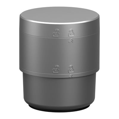 Elemento base, Harmony XVB7 colonna luminosa modulare, Ø70mm, base DC e coperchio, argento