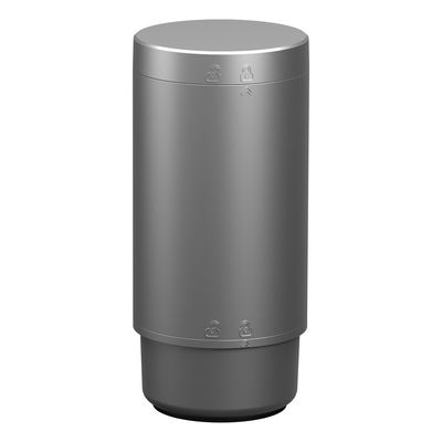 Elemento base, Harmony XVB7 colonna luminosa modulare, Ø70mm, base AC e coperchio, argento